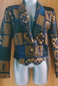 EUC VINTAGE eXpose Women's Crop Blazer Long Sleeve